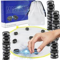 MAGNETYCZNA GRA KAMIENIE 60 KULEK STRATEGICZNA EDUKACYJNA GRA W SZACHY DUŻA