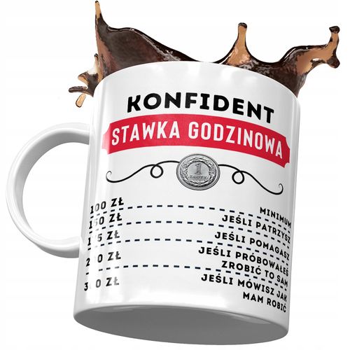 Dla Konfidenta Kubek Na Urodziny Na Prezent Z Nadrukiem Ze Zdjęciem na Arena.pl