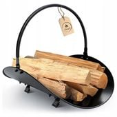 Kosz stojak na drewno kominkowe opałowe drzewo do kominka koszyk metalowy