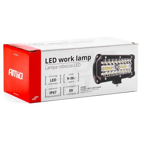 2x Lampa robocza LED halogen Szperacz 120W AMIO-02433 40LED AWL19 12V/24V na Arena.pl