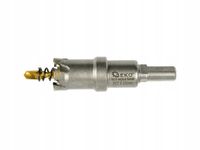 Otwornica widiowa do metalu GEKO 22mm z wiertłem tytanowym TCT