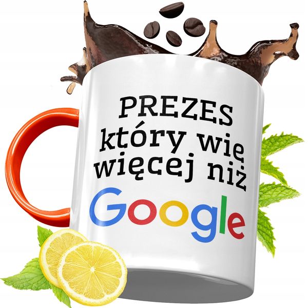 Kubek Pomarańczowy Dla Prezesa Prezent zdjęcie 1