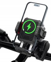 ŁADOWARKA INDUKCYJNA USB MOTOCYKLOWY UCHWYT na TELEFON MOTOR TŁUMIK DRGAŃ