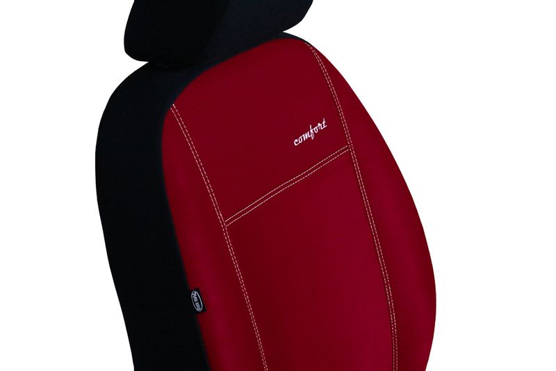 Pokrowce uniwersalne Comfort alkantara czerwone zdjęcie 4