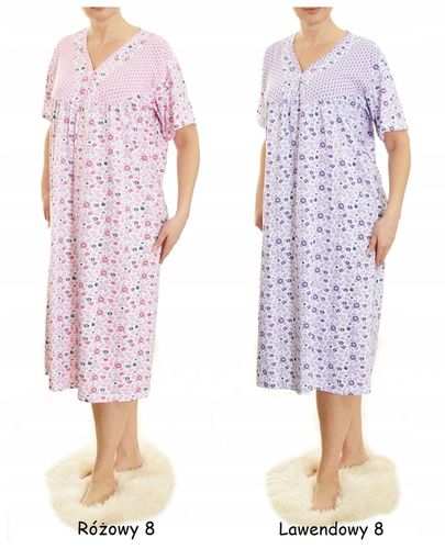 Koszula nocna wygodna PIŻAMA bawełna ELA MEGA PLUS SIZE na Arena.pl