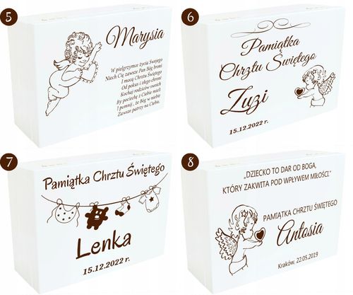 Pudełko Wspomnień Prezent Chrzest Roczek Urodziny na Arena.pl
