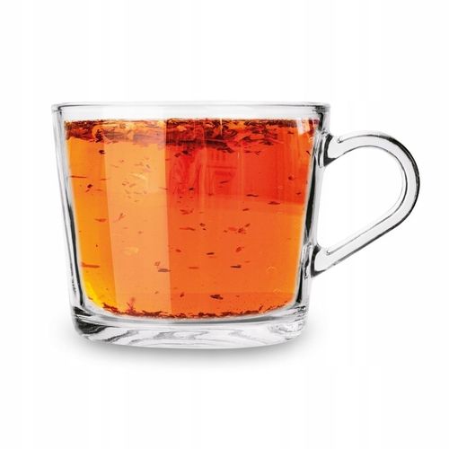 Zestaw KUBKI Szklane SZKLANKI do KAWY i HERBATY z UCHEM Tadar Sue 6x450 ml na Arena.pl