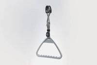 Uchwyt trójkąt do łóżka szpitalnego podciąg szary