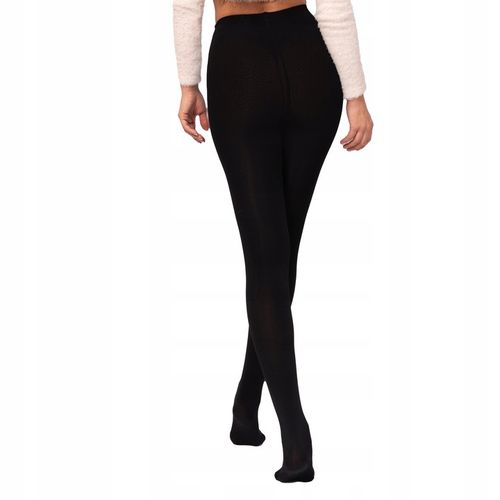 PIRO Rajstopy ocieplane POLARKIEM ciepłe wygodne WEŁNA WIELBŁĄDA czarne na Arena.pl