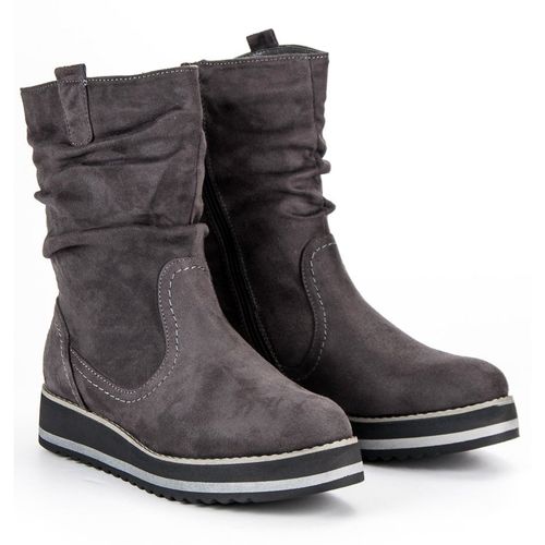 Szare botki na platformie r.37 na Arena.pl