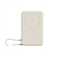 Xiaomi Magnetyczny Power Bank z wbudowaną podstawką | 10000mAh| Beżowy