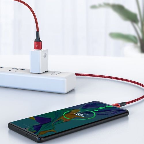 Baseus halo data HW flash charge cable USB For Type-C 40W 1m Red na Arena.pl