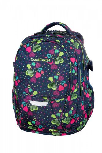 Plecak CoolPack FACTOR w zielone serca, LIME HEARTS (B02010) na Arena.pl