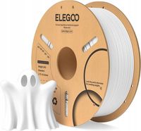 FILAMENT PLA PLUS PLA+ 1.75 MM BIAŁY 1 KG WYTRZYMAŁY ODPORNY ELEGOO