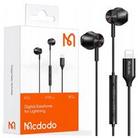 MCDODO SŁUCHAWKI PRZEWODOWE Z MIKROFONEM DOUSZNE LIGHTNING DO IPHONE 14 13