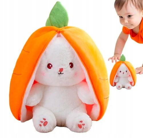 MASKOTKA PLUSZAK KRÓLIK MARCHEWKA 25CM na Arena.pl