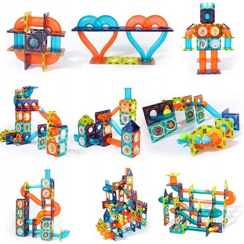 ZESTAW KREATYWNE KLOCKI MAGNETYCZNE DLA DZIECI TOR 96EL KULODROM PREZENT na Arena.pl