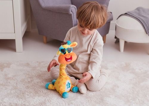 DUMEL TAŃCZĄCA ŻYRAFA ALEK INTERAKTYWNA ZABAWKA kręci szyją świeci MELODIE na Arena.pl