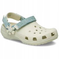 Crocs Dziecięce Lekkie Buty Chodaki Klapki Classic Denim Flowe Clog 28-29