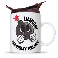 Dla Kelnera Kubek Na Prezent Uwaga Bombowy Kelner Z Nadrukiem Ze Zdjęciem