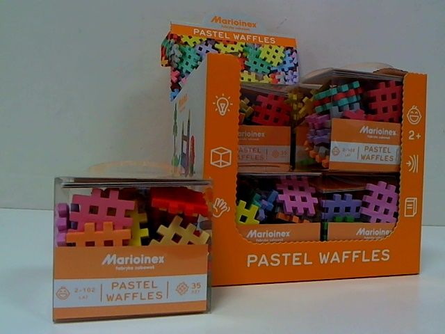 Klocki wafle mini pastel 35szt 03674 zdjęcie 1