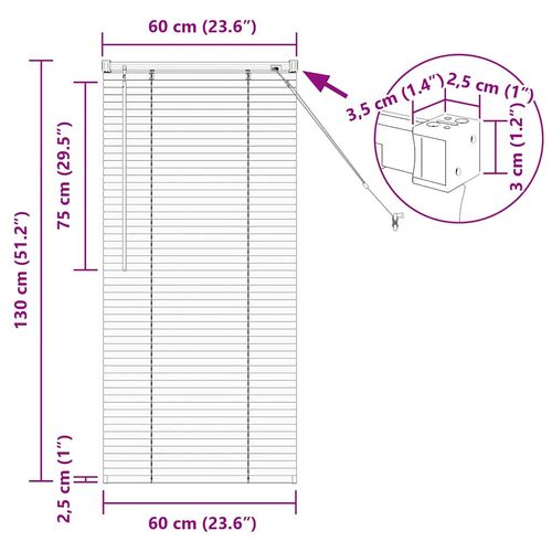Żaluzja okienna z zasłonami ręczne Biały Aluminium na Arena.pl