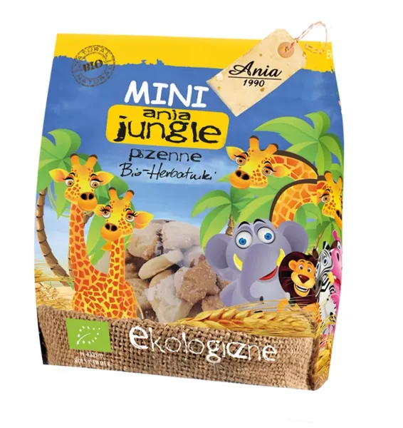 Ciastka Mini Jungle BIO 100 g - BIO Ania zdjęcie 1