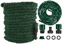 WĄŻ OGRODOWY ROZCIĄGLIWY ELASTYCZNY PARKSIDE Z ZESTAWEM ZŁĄCZEK 1/2 3/4 30M