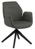 Krzesło obrotowe Aura dark grey /black tapicerowane