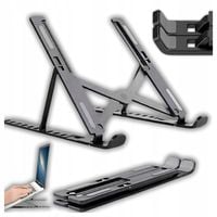 PODSTAWKA POD LAPTOPA REGULOWANY STOLIK NA LAPTOPA CZARNY STOJAK NA BIURKO