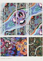 Plakat 13x18cm Kwiaty Art Deco v.7, Bénédictus Vintage do Salonu