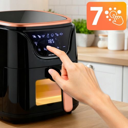 FRYTKOWNICA BEZTŁUSZCZOWA AIR FRYER FRYTOWNICA 5L GRATIS BERDSEN 1500W na Arena.pl