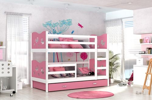 Łóżko MAX 2 białe Kolor - Czerwień na Arena.pl