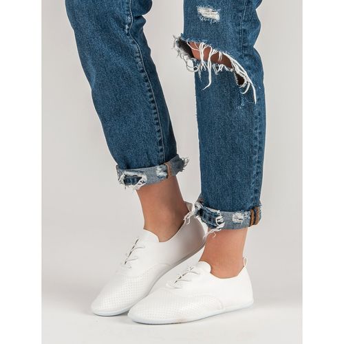 Białe Wiązane Trampki r.37 na Arena.pl