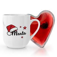 Kubek z NADRUKIEM i OGRZEWACZ do RĄK SERCE na MIKOŁAJKI dla NIEJ