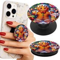 Uchwyt do telefonu Popsocket na palce/stojak PIERNIK, CUKIERKOWE WZORY