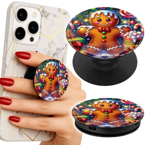Uchwyt do telefonu Popsocket na palce/stojak PIERNIK, CUKIERKOWE WZORY na Arena.pl