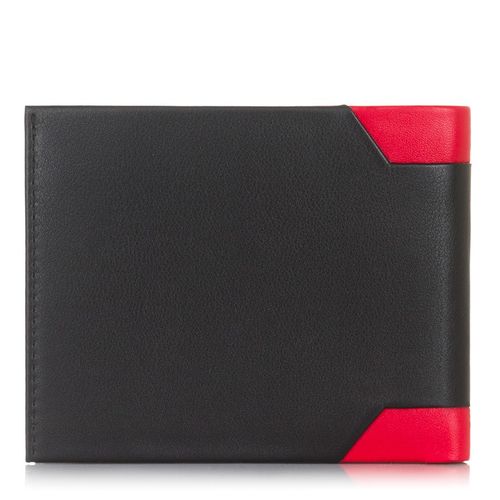 portfel męski z czerwonymi lamówkami paolo peruzzi rfid in-13-red na Arena.pl