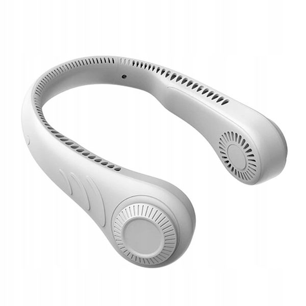 PRZENOŚNY WENTYLATOR NA SZYJĘ MINI BEZŁOPATKOWY CHŁODZIARKA AKUMULATOROWY zdjęcie 2