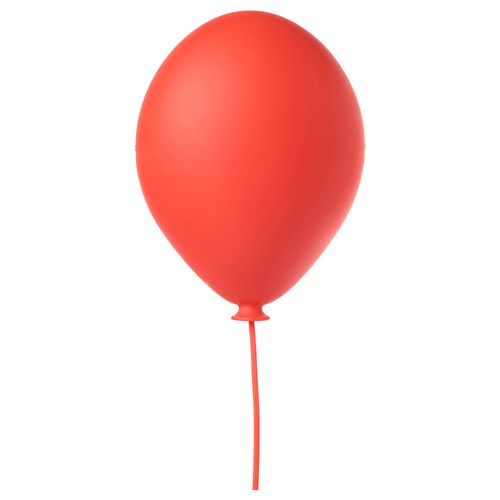 IKEA DROMMINGE Lampa ścienna balon, czerwony na Arena.pl