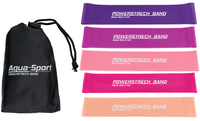 AQUA-SPORT POWERSTRECH MINI BAND ZESTAW 5 GUM OPOROWYCH PINK 0,5-20 KG