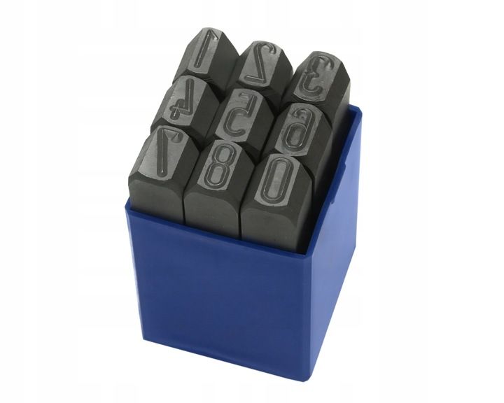 ZNACZNIK NUMERATOR STEMPLE CYFRY 0-9 GERMANY 12 mm zdjęcie 5