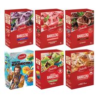 Babeczki czekoladowe owocowe mix 6 smaków Delecta 280g/300g