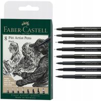 PISAKI PITT ARTIST PEN BLACK 8SZT