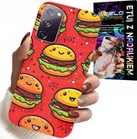 ETUI DO SAMSUNG GALAXY S20 LITE - SŁODKIE UŚMIECHNIĘTE BURGERY POKROWIEC