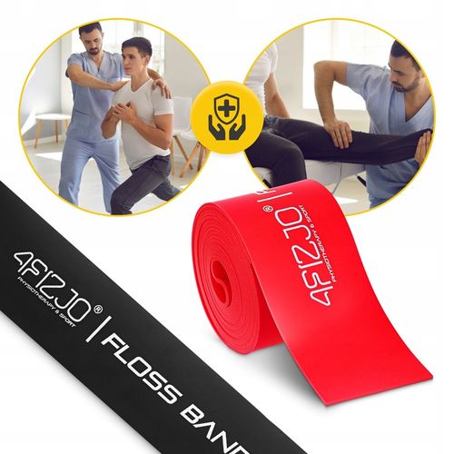 ZESTAW DO FLOSSINGU GUMA FLOSS BAND KOMPRESYJNA GUMA DO REHABILITACJI 2szt. na Arena.pl