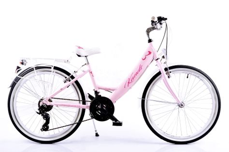 Rower 24 ALU KANDS AMELKA różowo-biały mat 2022