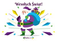 Kartka A6 z gotowymi życzeniami uniwersalna dwustronna kolorowa mikołaj