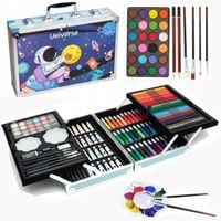 Zestaw artystyczny do malowania rysowania dla dzieci walizka 145 el 145-1N
