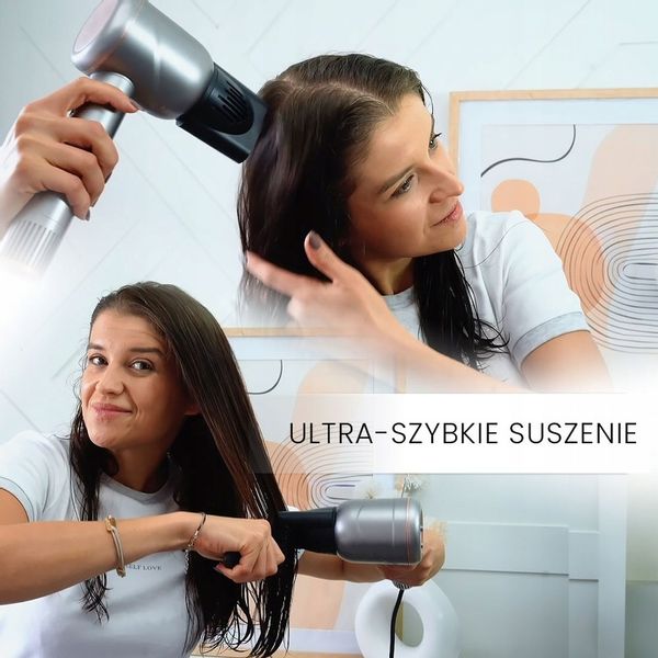 Inteligentna suszarka do włosów Air Essence MistralBlow iQ Ionic Gold&Grey zdjęcie 11